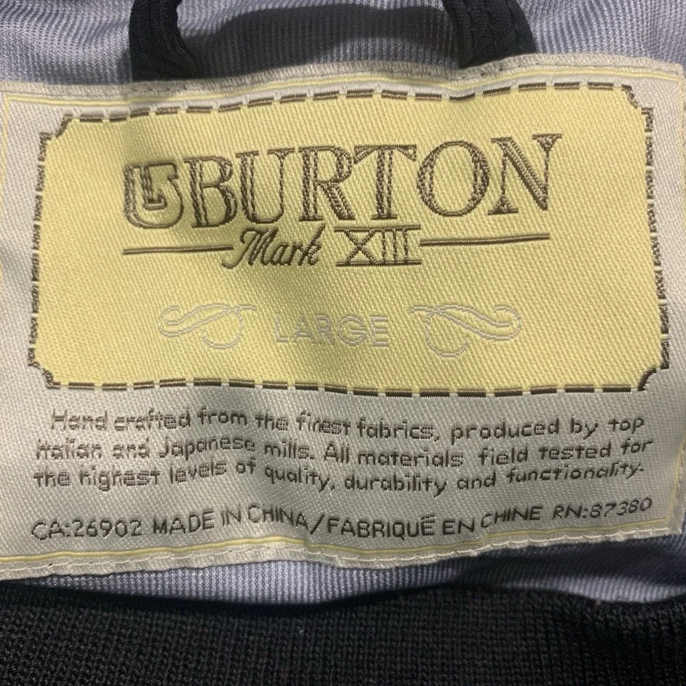 Burton Mark XIII Sovereign Cameraman Jacket Inner layer Jacket/Insulation - Sz L
